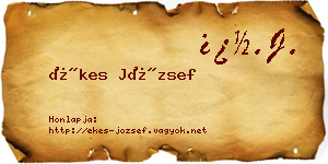 Ékes József névjegykártya